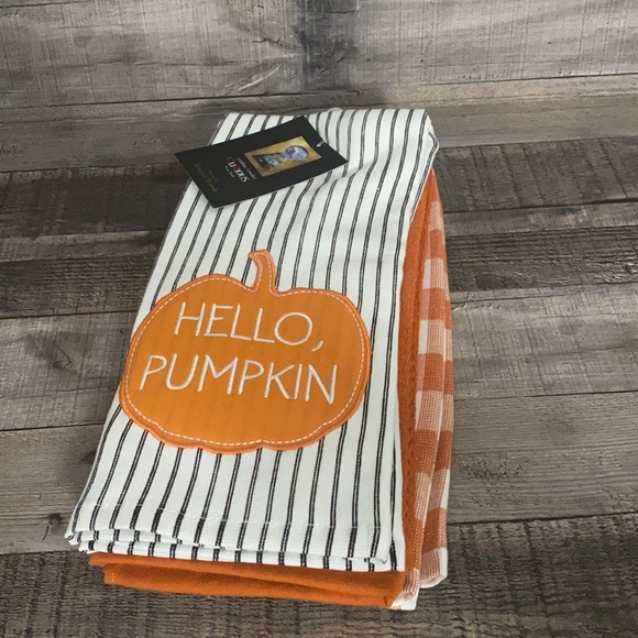None Other - Kitchen Towels Hello Pumpkin